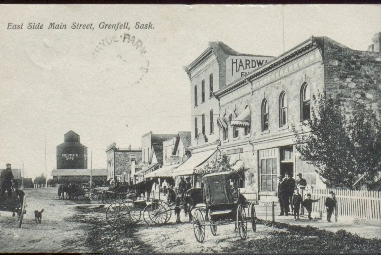 East Side Main Street, Grenfell, about 1908